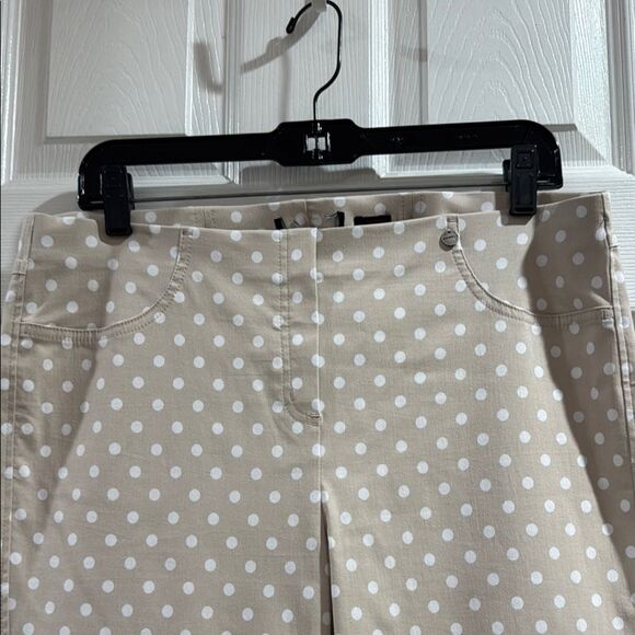 ROBELL BELLA 09 POLKA DOT SLIM CROPPED TROUSERS. BEIGE - Picture 5 of 10